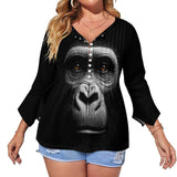 Women&#039;s Ruffled Petal Sleeve Top Women's ruffled petal sleeve top