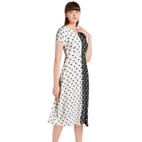 Puff Sleeve Button Through Dress