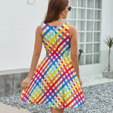 V-Neck Sleeveless Dress (NZ022)  Frocks