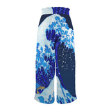 5blue wave7 Elastic Waist Tether Pockets Wide Leg Pants