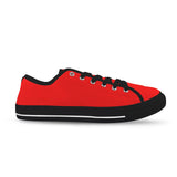 red solid print 2A Seattle Low Top Men's Shoes (Model 1013-6)