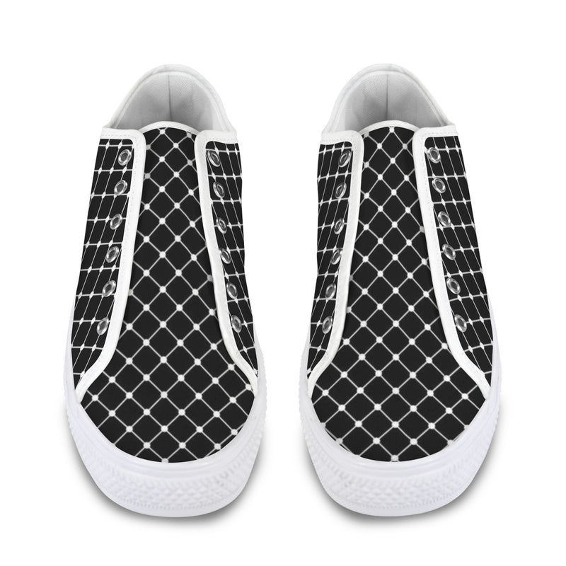net zero print Seattle Low Top Men's Shoes (Model 1013-6)
