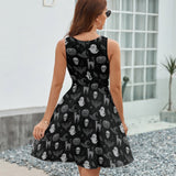 V-Neck Sleeveless Dress (NZ022)  Frocks