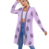 Women's Mid-Length Cardigan (NZ060) Medium length cardigan
