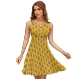 V-Neck Sleeveless Dress (NZ022)  Frocks