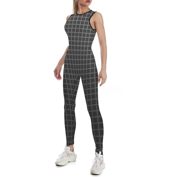 Window Pane Women's Yoga Jumpsuit