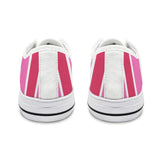 candy cane striped print 3B Seattle Low Top Men's Shoes (Model 1013-6)