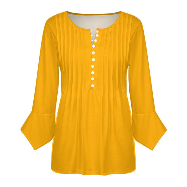 Women&#039;s Ruffled Petal Sleeve Top Women's ruffled petal sleeve top