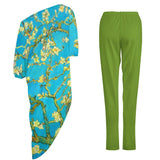 Women&#039;s Off Shoulder Two-piece Set Diagonal shoulder two piece set