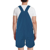 Delft Blue Unisex Shorts Suspender Jumpsuit