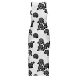 Sleeveless Bodycon Side Slit Long Dress Split cheongsam