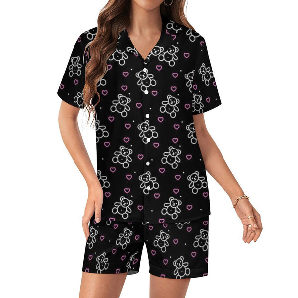 Women&#039;s Silk Satin Pajama Set Silk pajama set