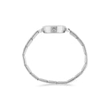 bold black white striped print Women's Italian Charm Watch(Model 107)