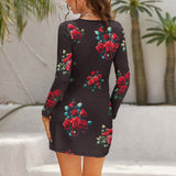 Hollow Slim-Fit Dress Slim dress with hollow waist