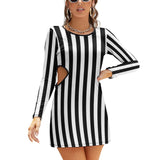 Hollow Slim-Fit Dress Slim dress with hollow waist