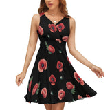 V-Neck Sleeveless Dress (NZ022)  Frocks