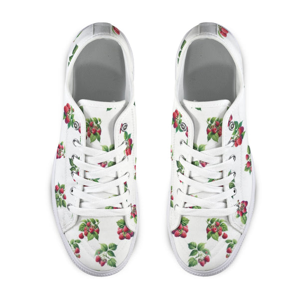 raspberry print sneakers Seattle Low Top Men's Shoes (Model 1013-6)