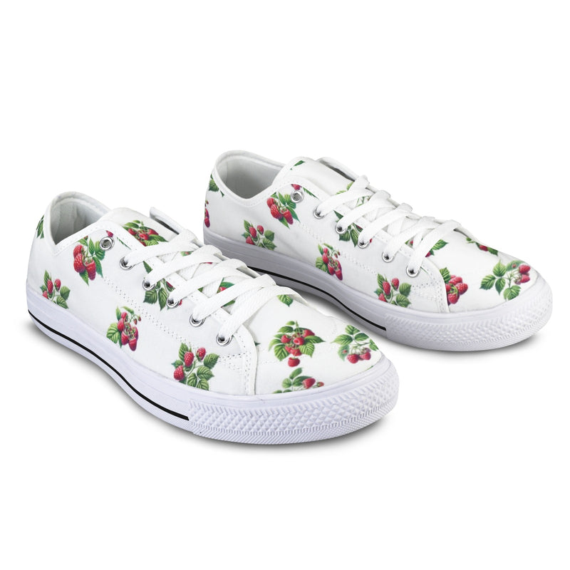 raspberry print sneakers Seattle Low Top Men's Shoes (Model 1013-6)