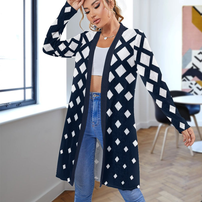 Women&#039;s Mid-Length Cardigan (NZ060) Medium length cardigan