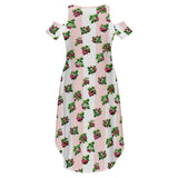 Cold Shoulder Long Split Dress with Pocket Dress