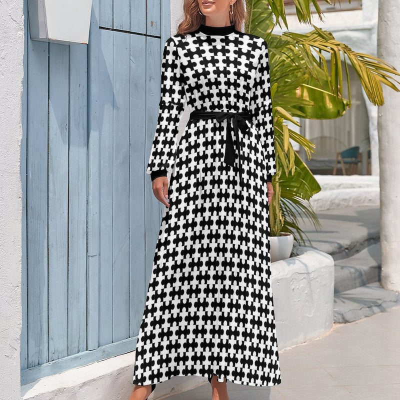 Long Sleeve High Neck Long Dress Long dress