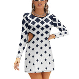 Hollow Slim-Fit Dress Slim dress with hollow waist