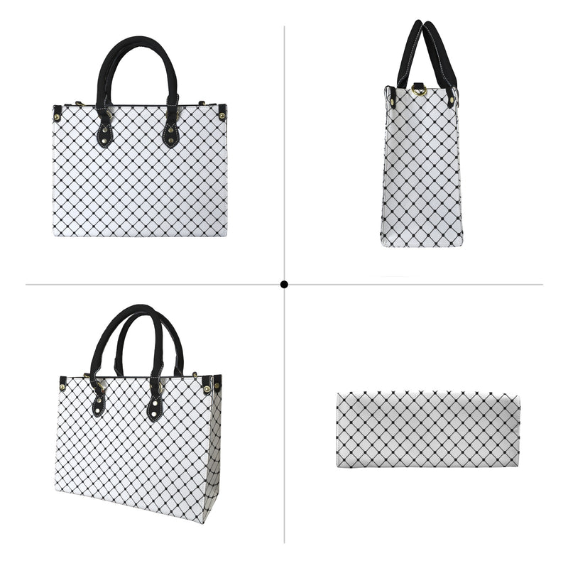 tight net 2 PU Leather Handbag-Medium (Model 1747)