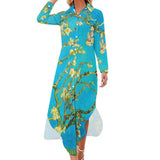 Button-Up Long Sleeve Shirt Dress Long sleeved shirt dress