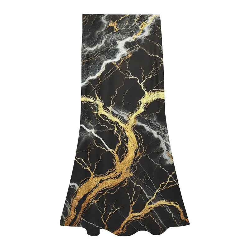 High Waisted Fishtail Skirt High waisted long skirt