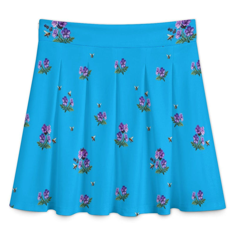 All Over Print Skater Skirt longuette