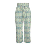 Ogee Style Strappy Elastic Waist Wide Leg Pants with Pockets