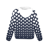 white solid print addsart Women's Lightweight Sun Protection Hoodie (Model H62)