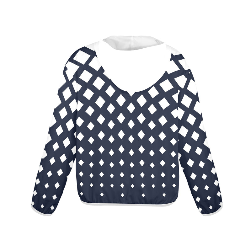 white solid print addsart Women's Lightweight Sun Protection Hoodie (Model H62)