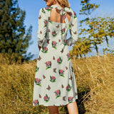 Monarch Milkweed Medley Women's Sweetheart Flare Dress
