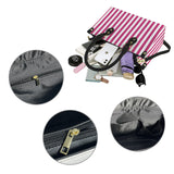 striped print 2 PU Leather Handbag-Small (Model 1747)