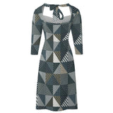 Patchwork Women&#039;s Sweetheart Dress Flare dress