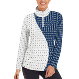 Asymmetric Waves Women&#039;s Long Sleeve Yoga Shirt Long sleeve Yoga shirt