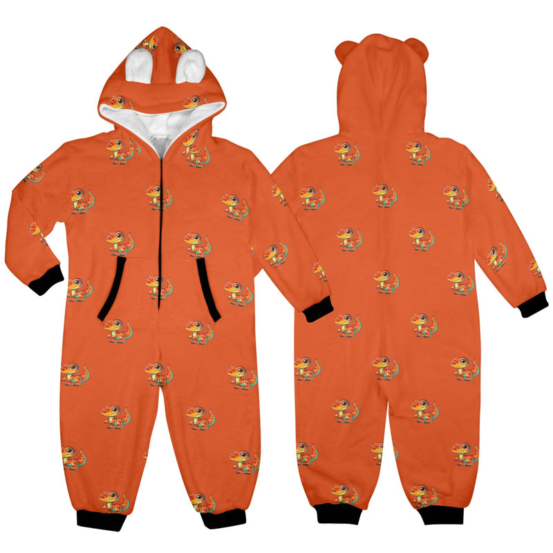 dinosaur pajama print 10 One-Piece Zip up Hooded Pajamas for Little Kids