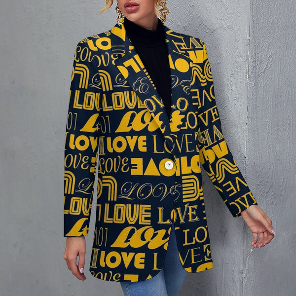 All Over Print Women&#039;s Blazer Women's casual suit