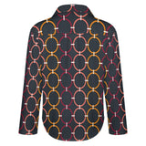 Long Sleeve Blouse (B648) Cropped hem shirt