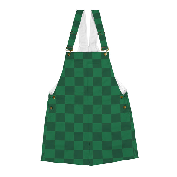 Holiday Checkers Unisex Shorts Suspender Jumpsuit (Model L78)
