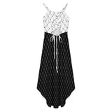 Tailcoat skirt Women's High-Low Spaghetti Strap Dress