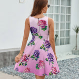 V-Neck Sleeveless Dress (NZ022)  Frocks