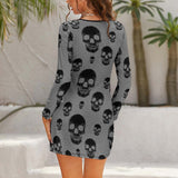 Hollow Slim-Fit Dress Slim dress with hollow waist