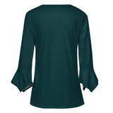 Women&#039;s Ruffled Petal Sleeve Top Women's ruffled petal sleeve top