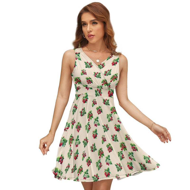 V-Neck Sleeveless Dress (NZ022)  Frocks