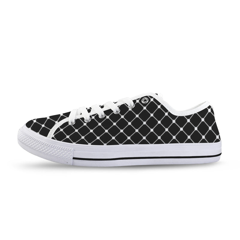 net zero print Seattle Low Top Men's Shoes (Model 1013-6)
