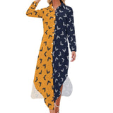 Button-Up Long Sleeve Shirt Dress Long sleeved shirt dress