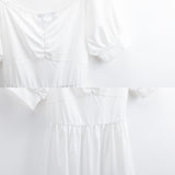 Sweetheart Neck Puff Sleeve Mini Dress (B271) Dress