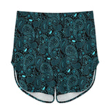 Paisley Women's Iace Silk Spaghetti Strap Shorts Pajama Set